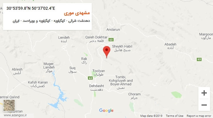 روستای مشهدی موری بر روی نقشه