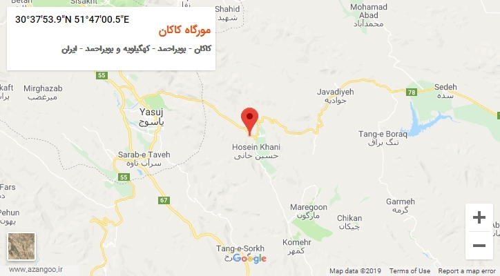 روستای مورگاه کاکان بر روی نقشه