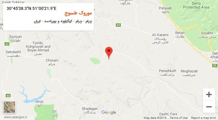 روستای موروک طسوج بر روی نقشه