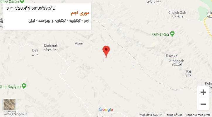 روستای موری اجم بر روی نقشه