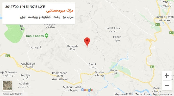 روستای مزک میرمحمدنبی بر روی نقشه