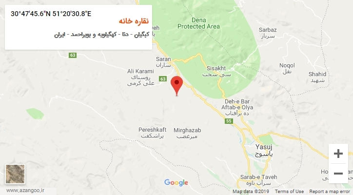 روستای نقاره خانه بر روی نقشه