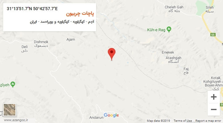 روستای پاچات چربیون بر روی نقشه