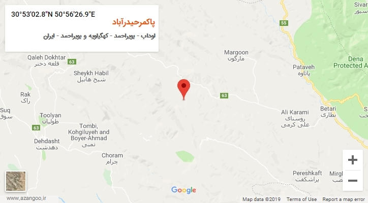 روستای پاکمرحیدرآباد بر روی نقشه