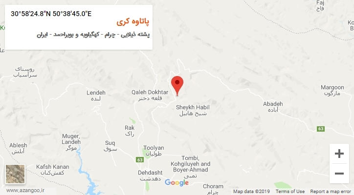 روستای پاتاوه کری بر روی نقشه