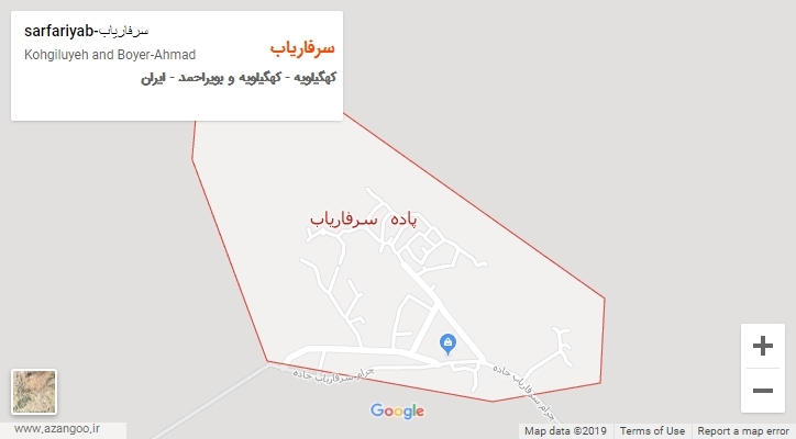 شهر سرفاریاب بر روی نقشه
