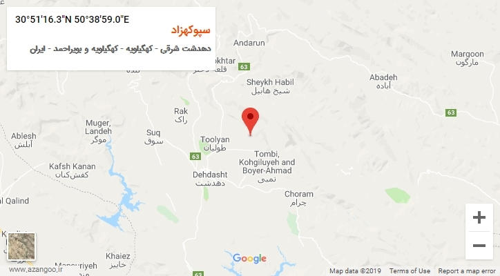 روستای سپوکهزاد بر روی نقشه