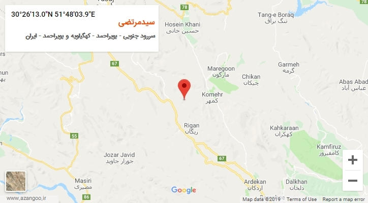 روستای سیدمرتضی بر روی نقشه