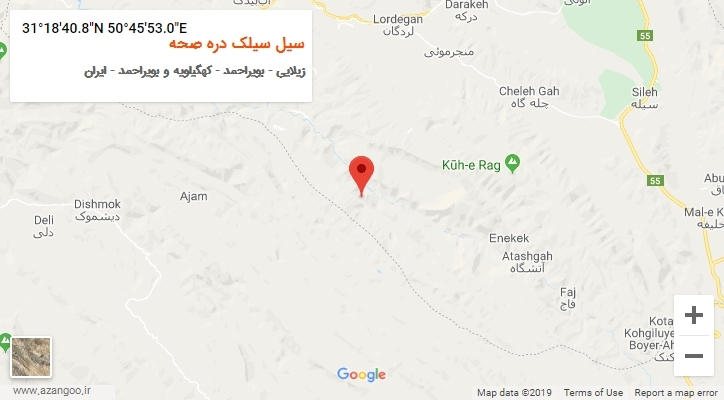 روستای سیل سیلک دره صحه بر روی نقشه