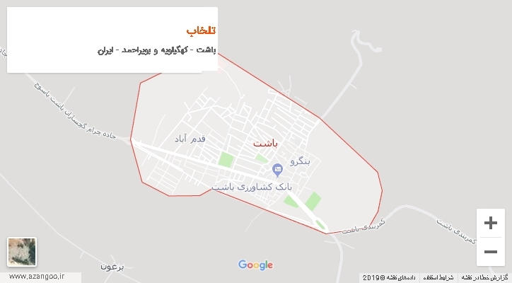 دهستان تلخاب بر روی نقشه