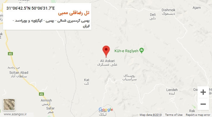 روستای تل رضاقلی ممبی بر روی نقشه