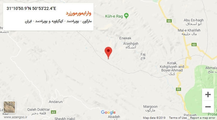 روستای وارایمورمورزرد بر روی نقشه