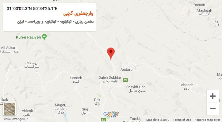 روستای وارجعفری گچی بر روی نقشه