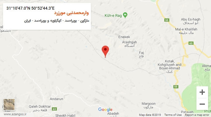 روستای وارمحمدنبی مورزرد بر روی نقشه