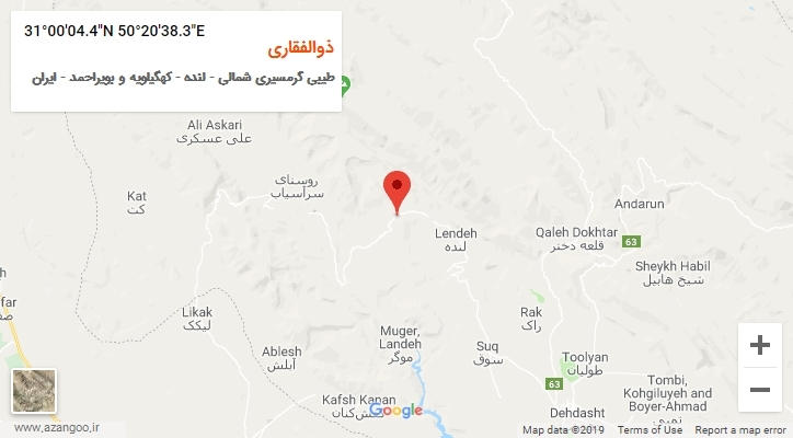 روستای ذوالفقاری بر روی نقشه