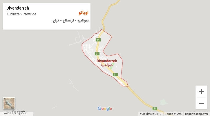 دهستان اویاتو بر روی نقشه