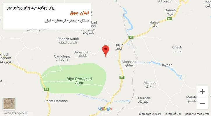 روستای ایلان جوق بر روی نقشه