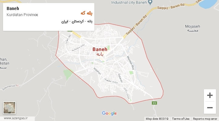 دهستان بله که بر روی نقشه
