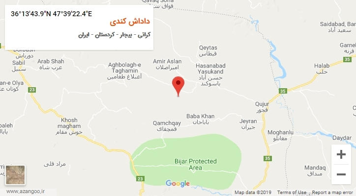 روستای داداش کندی بر روی نقشه