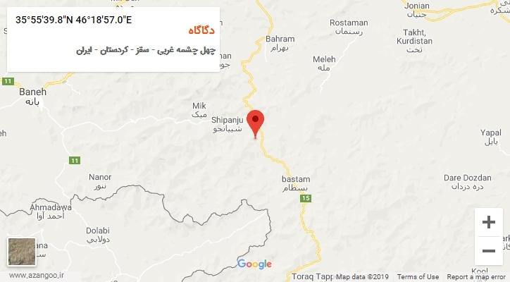 روستای دگاگاه بر روی نقشه