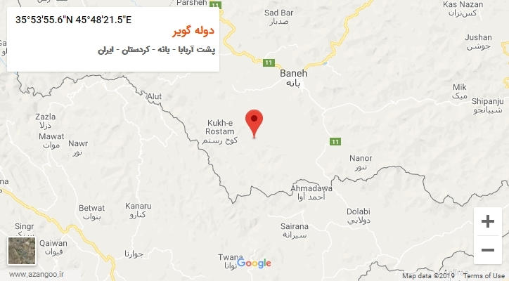 روستای دوله گویر بر روی نقشه