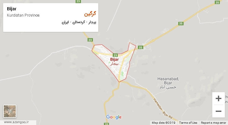 دهستان گرگین بر روی نقشه