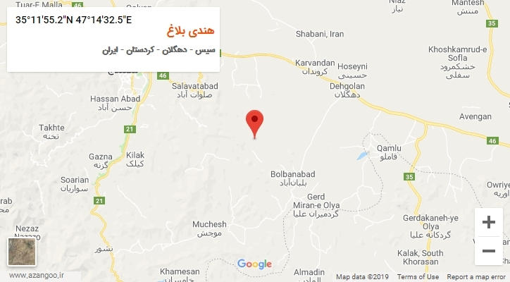 روستای هندی بلاغ بر روی نقشه