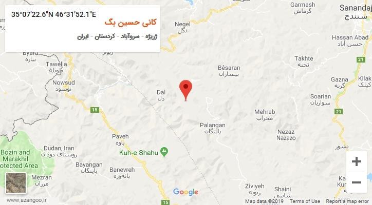 روستای کانی حسین بگ بر روی نقشه