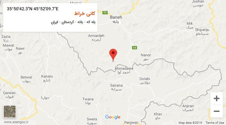 روستای کانی خراط بر روی نقشه