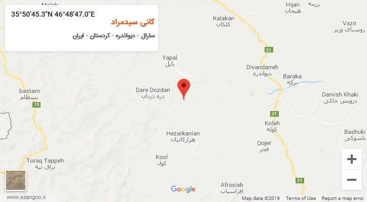 روستای کانی سیدمراد بر روی نقشه