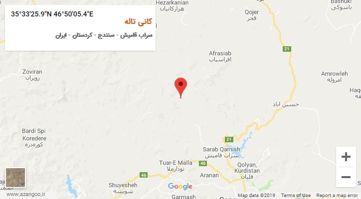 روستای کانی تاله بر روی نقشه