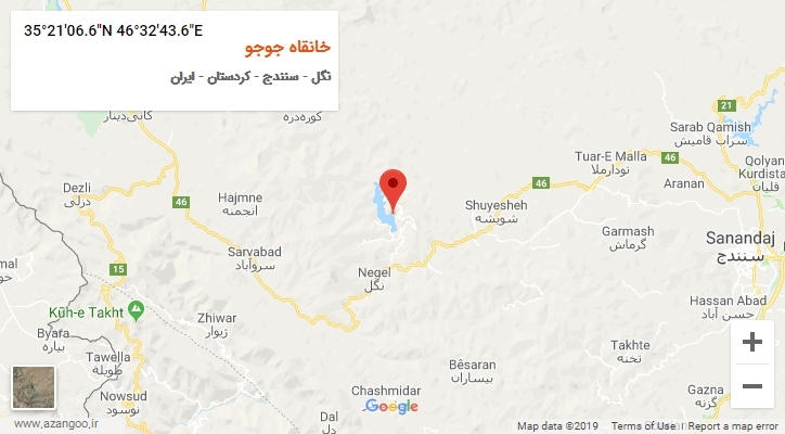 روستای خانقاه جوجو بر روی نقشه