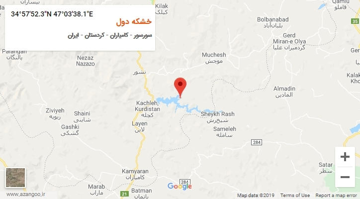 روستای خشکه دول بر روی نقشه