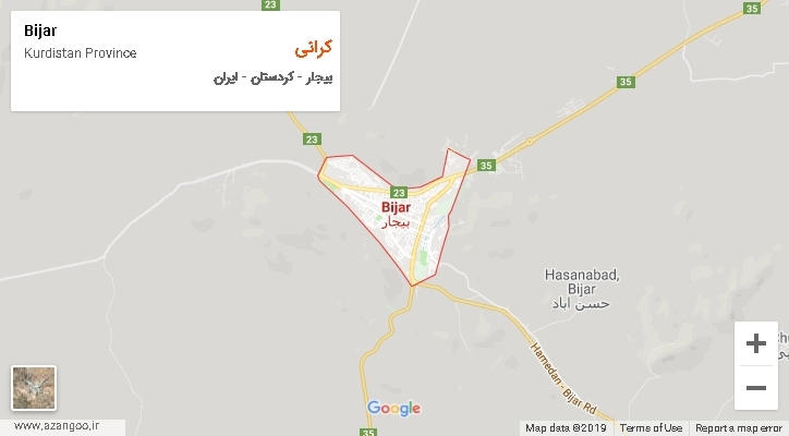 دهستان کرانی بر روی نقشه