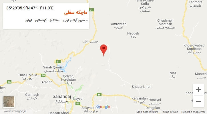 روستای ماچکه سفلی بر روی نقشه
