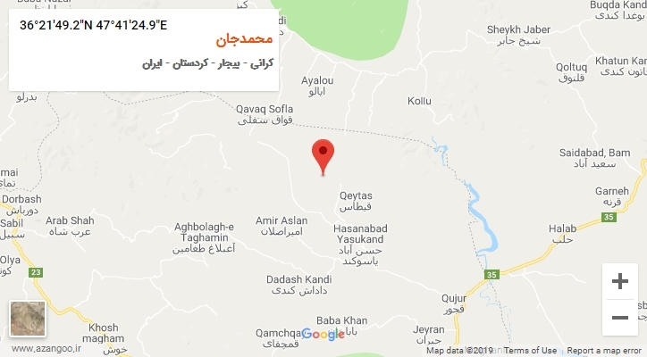 روستای محمدجان بر روی نقشه