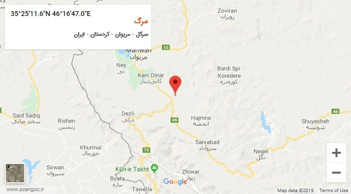 روستای مرگ بر روی نقشه