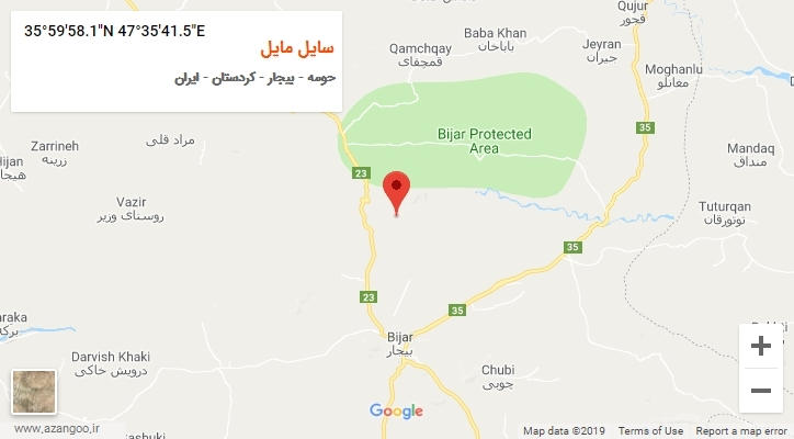روستای سایل مایل بر روی نقشه