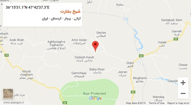 روستای شیخ بشارت بر روی نقشه