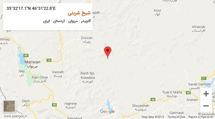 روستای شیخ شربتی بر روی نقشه