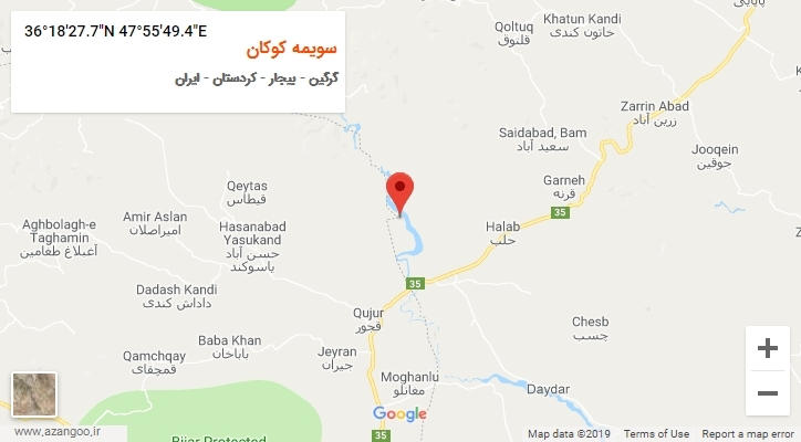 روستای سویمه کوکان بر روی نقشه