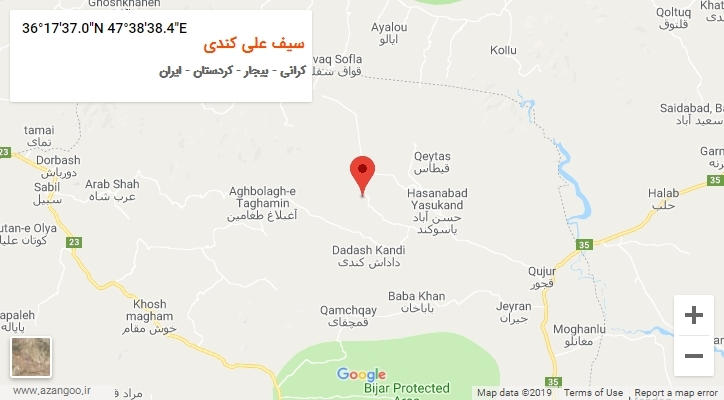 روستای سیف علی کندی بر روی نقشه