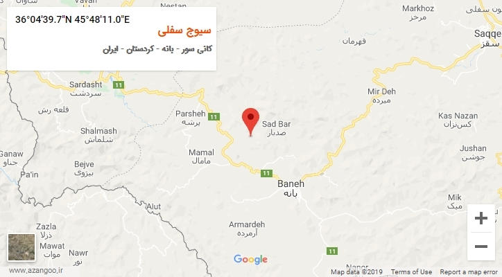 روستای سیوج سفلی بر روی نقشه