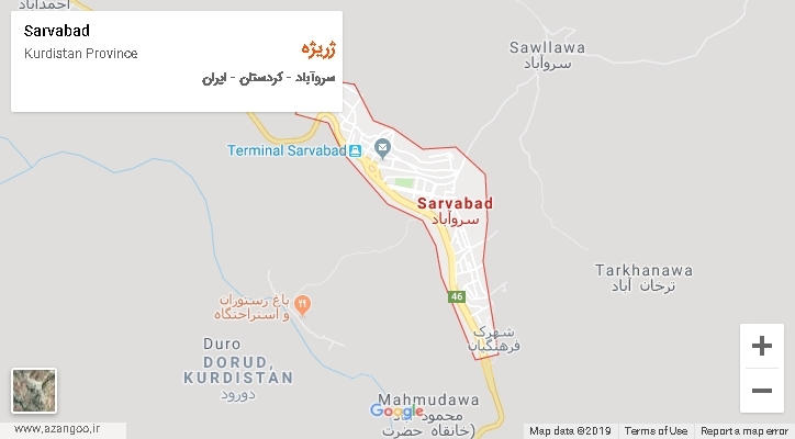 دهستان ژریژه بر روی نقشه