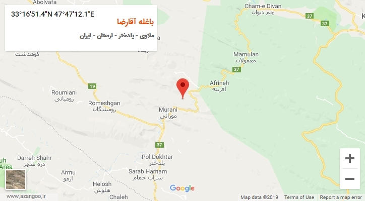 روستای باغله آقارضا بر روی نقشه