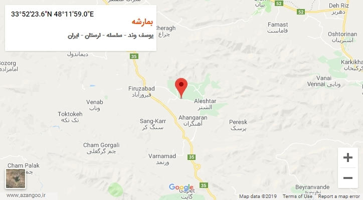 روستای بمارشه بر روی نقشه
