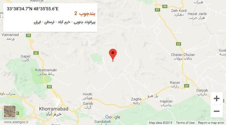 روستای بندجوب 2 بر روی نقشه