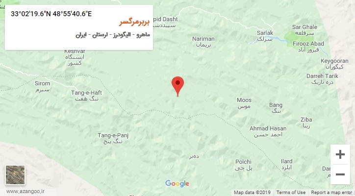 روستای بربرمرگسر بر روی نقشه
