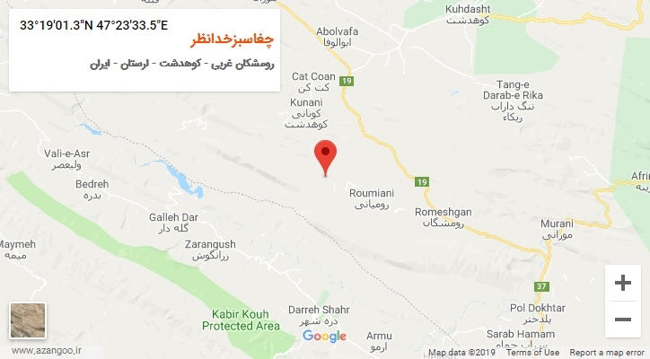 روستای چغاسبزخدانظر بر روی نقشه