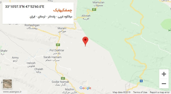 روستای چمشکیهایک بر روی نقشه